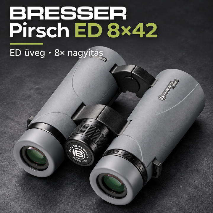 Bresser Pirsch ED 8×42 – binokuláris távcső ED üveggel