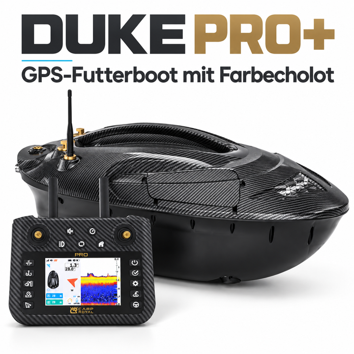 Carp Royal DUKE PRO+ GPS-Futterboot mit Farb-Echolot