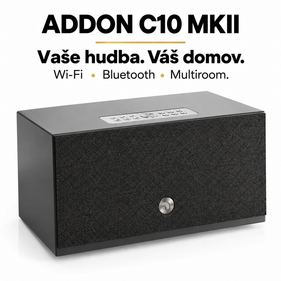 Audio Pro Addon C10 MKII – 80W Wi-Fi reproduktor s AirPlay 2, Google Cast a Bluetooth