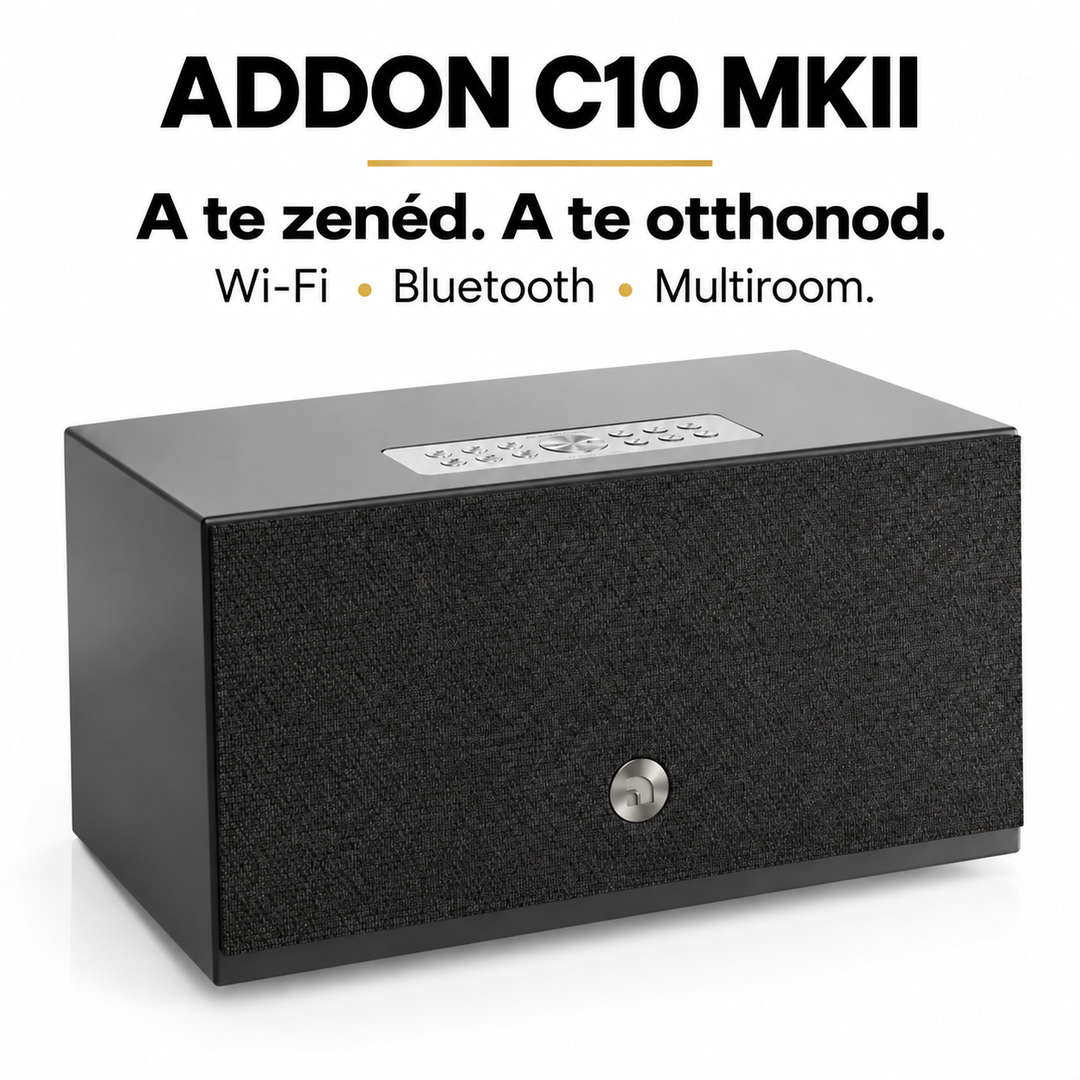 Audio Pro Addon C10 MKII – 80 W-os Wi-Fi hangszóró AirPlay 2, Google Cast és Bluetooth kapcsolattal