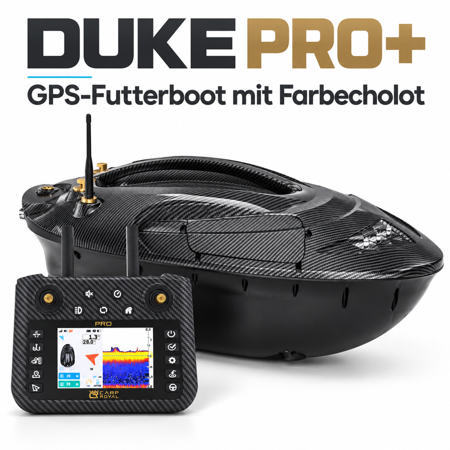Carp Royal DUKE PRO+ GPS-Futterboot mit Farb-Echolot