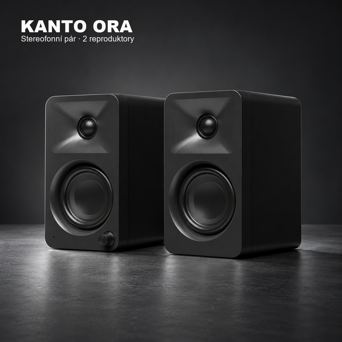 Kanto ORA – Aktivní stolní stereoreproduktory s USB-C a Bluetooth