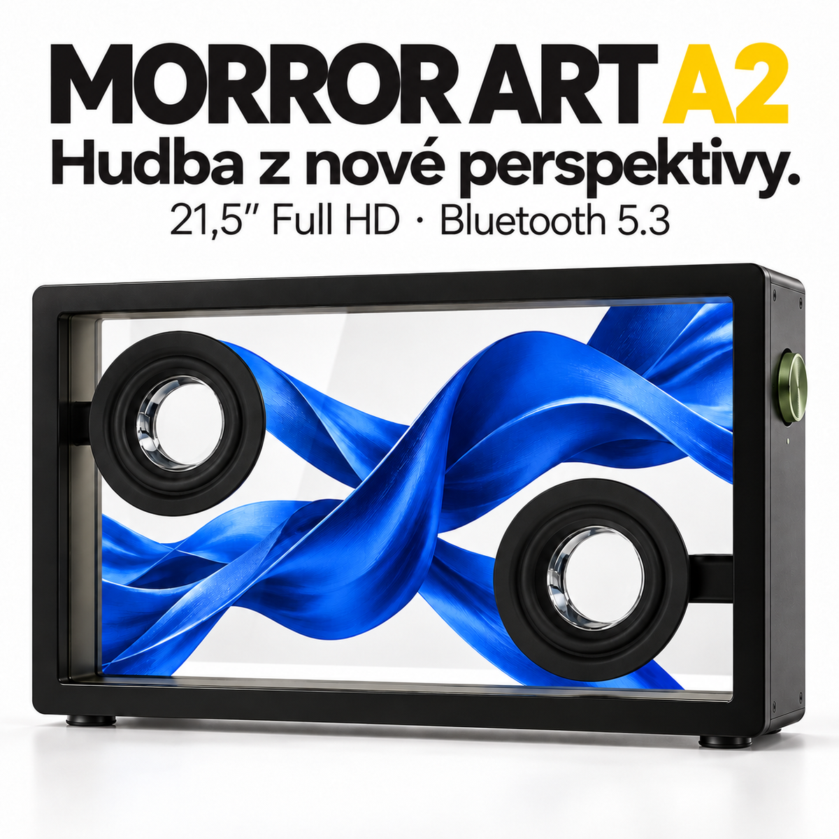 MORROR ART A2 – Bluetooth reproduktor s průhledným displejem
