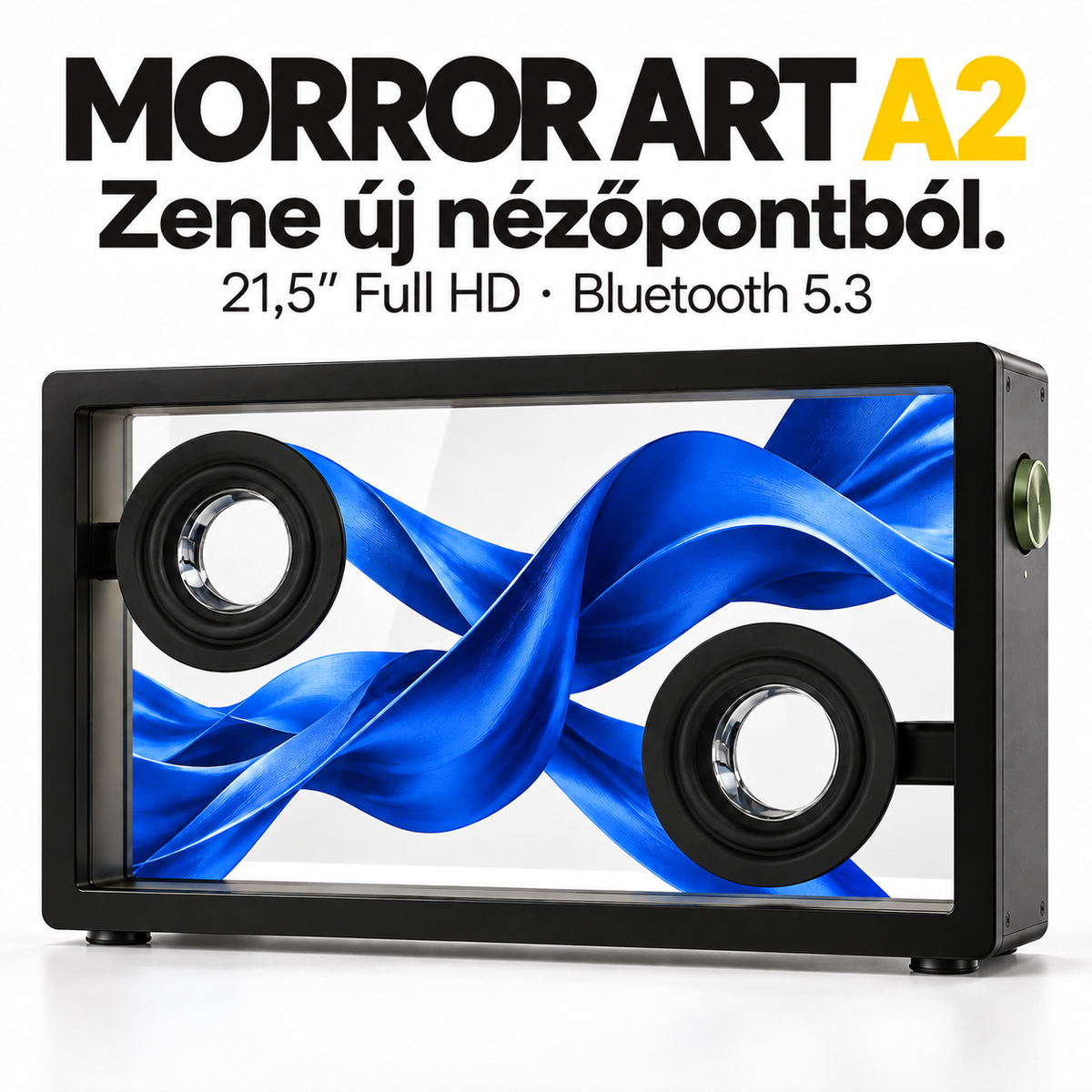 MORROR ART A2 – Bluetooth hangszóró átlátszó kijelzővel