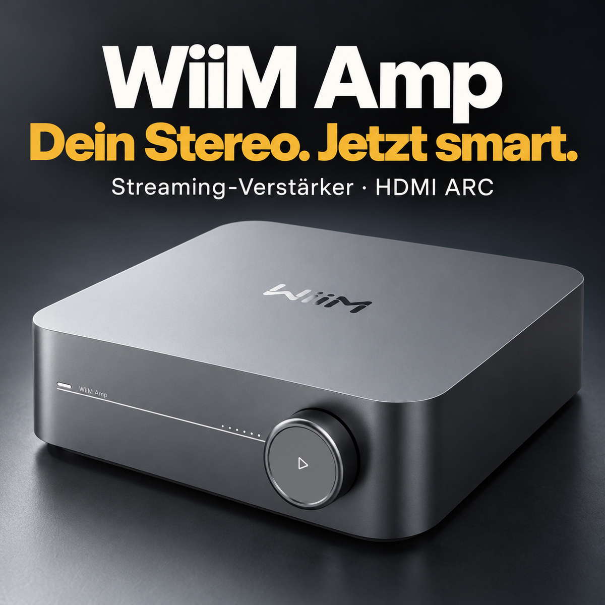 WiiM Amp – Streaming-Stereoverstärker mit HDMI ARC, WLAN und 60 W pro Kanal